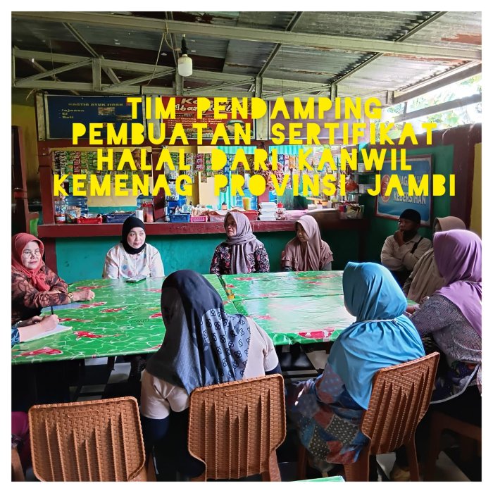 Kunjungan Tim Halal Kantor Wilayah Kementerian Agama (Kemenag) Provinsi Jambi Kunjungan Tim Halal Kantor Wilayah Kementerian Agama (Kemenag) Provinsi Jambi