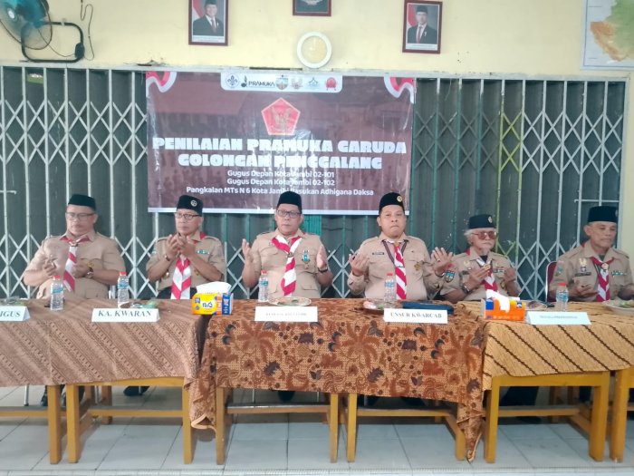 MTsN 6 Kota Jambi Gelar Penilaian Calon Pramuka Garuda Golongan Penggalang